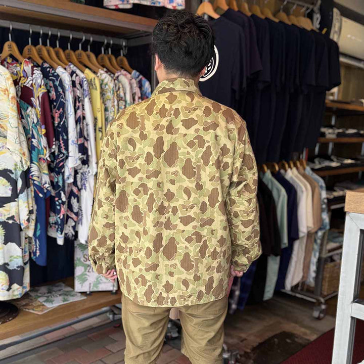 BUZZ RICKSON'S - JACKETS, HERRINGBONE TWILL, CAMOUFLAGE - BR15753