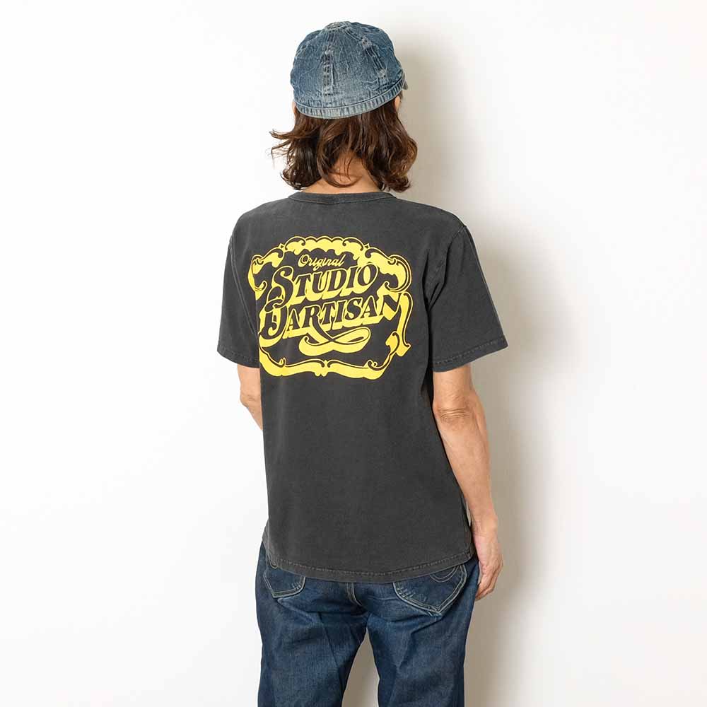 STUDIO D’ARTISAN - USA COTTON T-SHIRT - PIGMENT DYE - 8207A