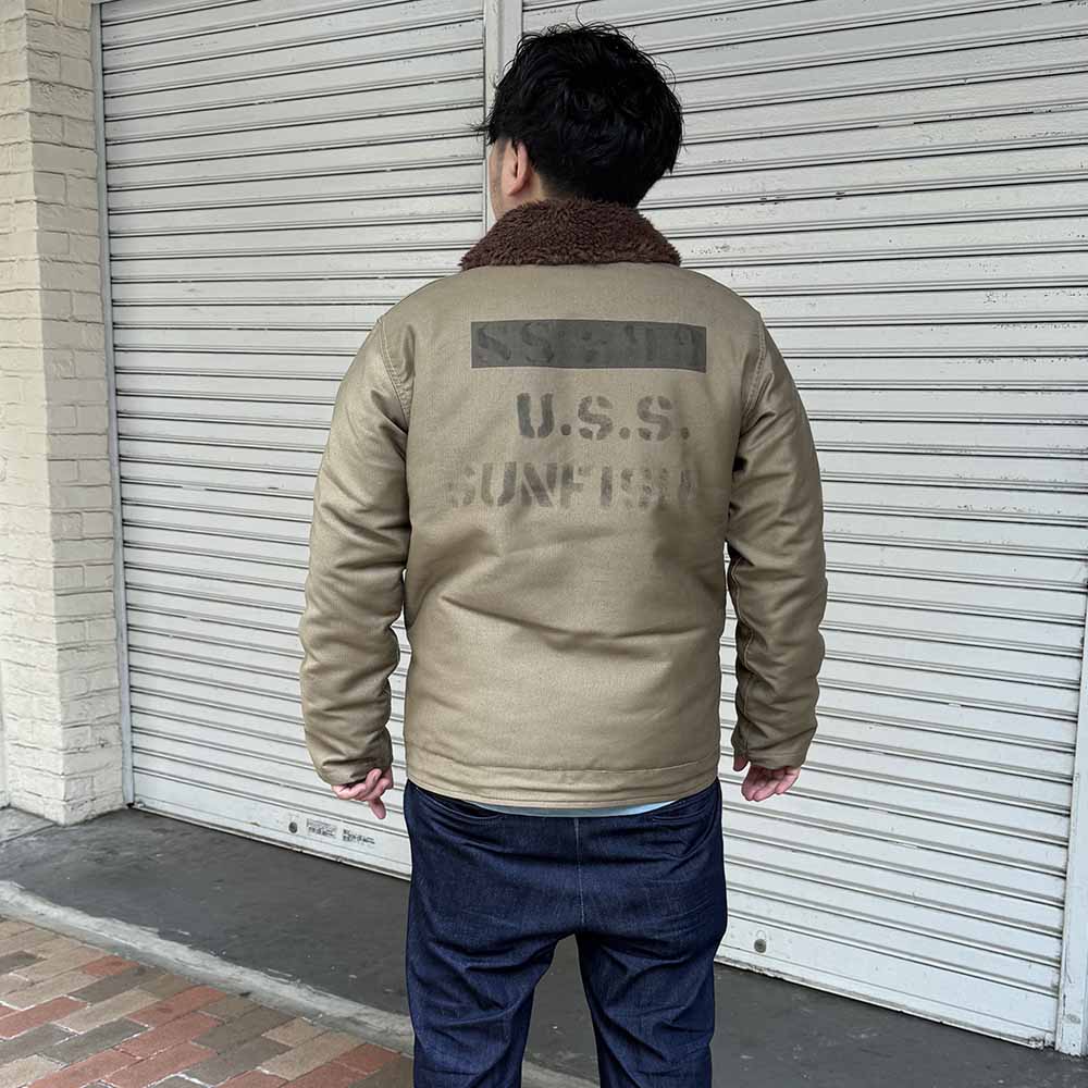 WAREHOUSE -  FINAL FORM OF WW2 1945 - N-1 WINTER JACKET KHAKI - 2227B-24