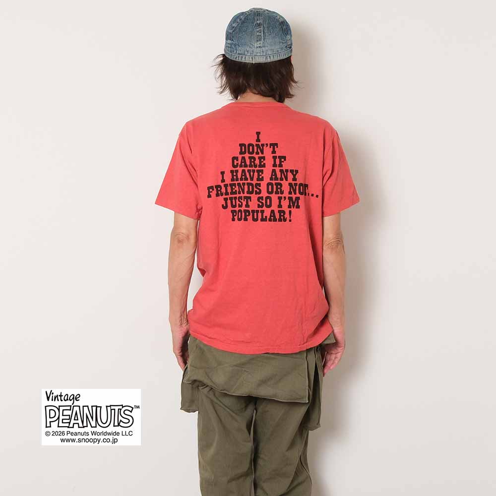 WAREHOUSE - S/S T-SHIRT - I DON'T CARE - LUCY - YP126S-3
