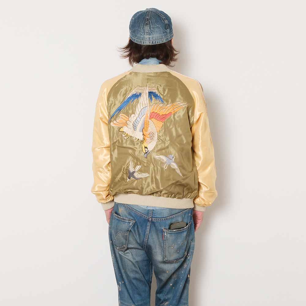 TAILOR TOYO - HINOYA EXCLUSIVE - ACETATE SOUVENIR JACKET - FIGHTING HAWK x TIGER HEAD - TT16013HY