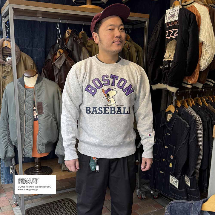 Champion - REVERSE WEAVE CREW NECK SWEATSHIRT - BOSTON - C3-C040