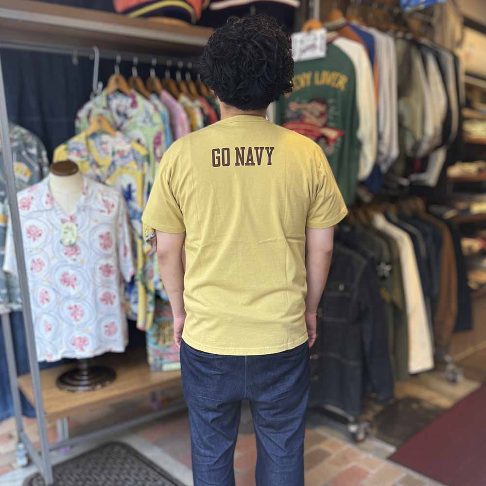 BUZZ RICKSON'S - S/S T-SHIRT - BEAT ARMY GO NAVY - BR79702