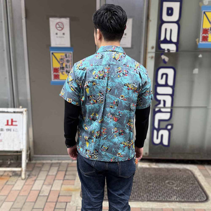 STAR OF HOLLYWOOD - TYPEWRITER COTTON OPEN SHIRT - OWL - SH39494