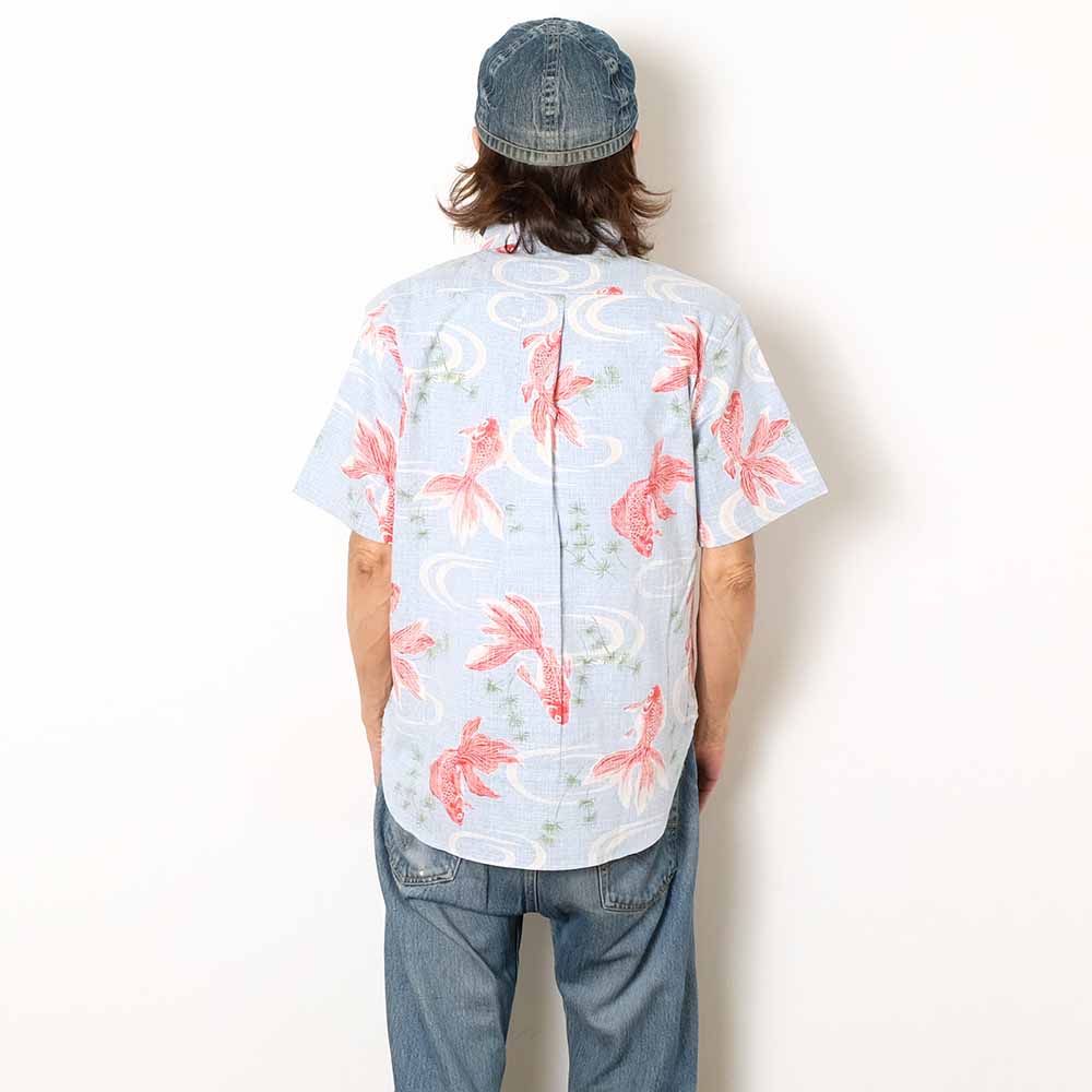 Koromozakura - Southern Cross - Short-Sleeve Regular Shirt - Goldfish - SA1762