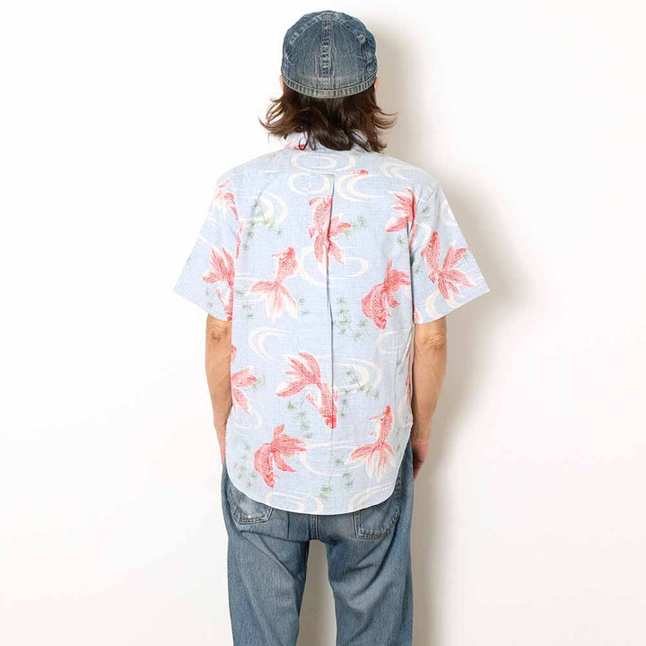 Koromozakura - Southern Cross - Short-Sleeve Regular Shirt - Goldfish - SA1762