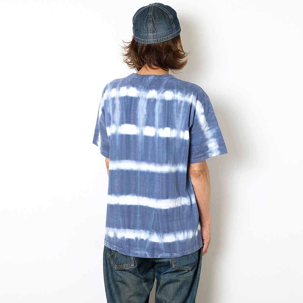 DUBBLE WORKS - Lot.35001 S/S T-SHIRT - TIE DYE BORDER - 35001TB-25