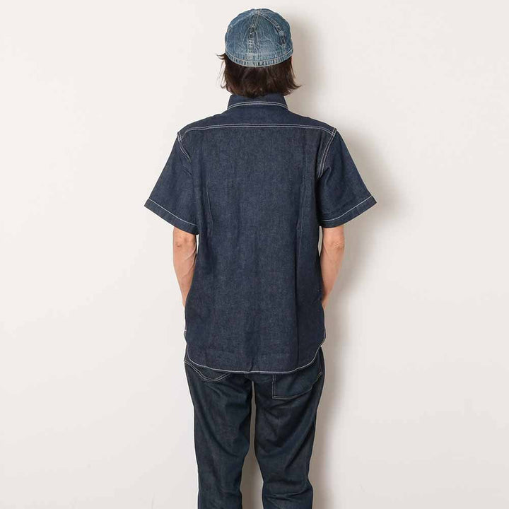 STUDIO D’ARTISAN & SA. - DENIM S/S WORK SHIRT - 5333B-S