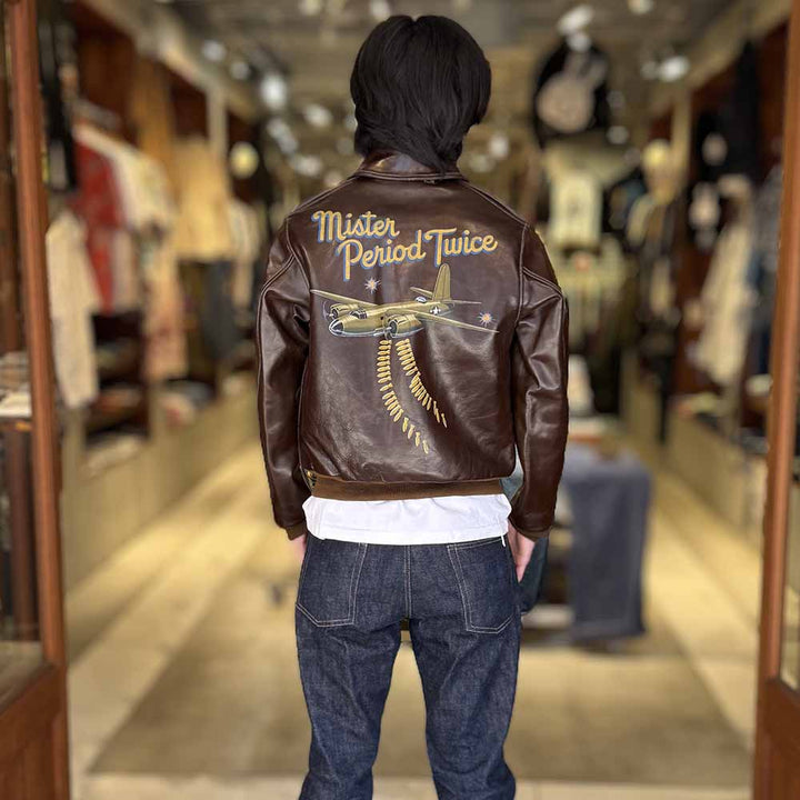 BUZZ RICKSON'S - TYPE A-2 - ROUGH WEAR CLOTHING CO. - BACK PAINT - 451st BOMB SQ. - BR80668