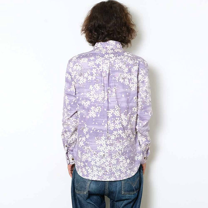 KOROMO ZAKURA - Southern Cloth - Long-Sleeve Regular Shirt - Kasumi Mai-Zakura (Dancing Hazy Cherry Blossoms) -SA1564