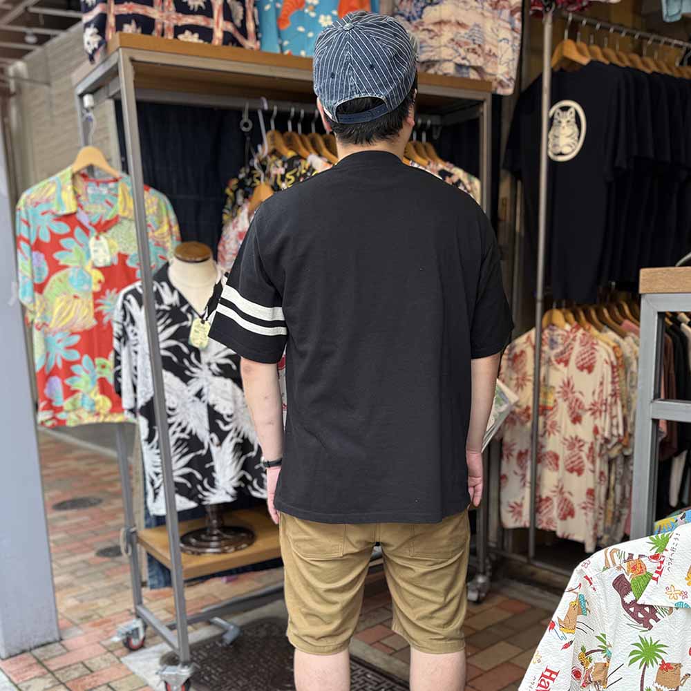 MOMOTARO JEANS - HEAVY OUNCE S/S TEE DISCHARGE PRINT - MXTS6004