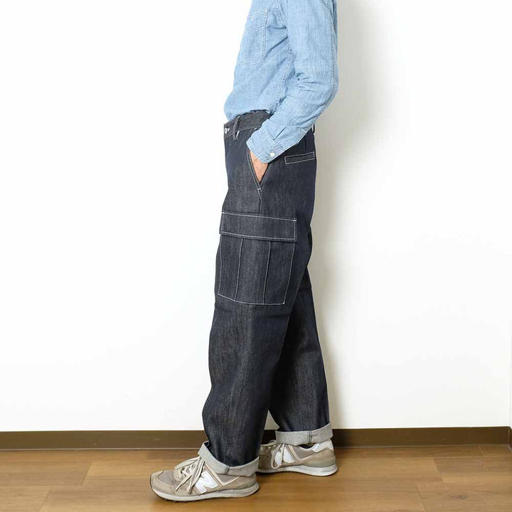 UNIVERSALOVERALL - DENIM CARGO PANTS - U2433652