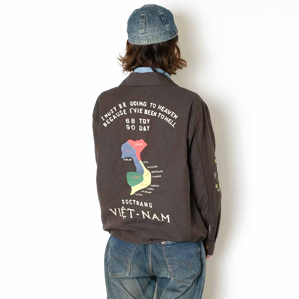 TAILOR TOYO - Cotton Rayon Vietnam Jacket - VIETNAM MAP - AGING MODEL - TT15880