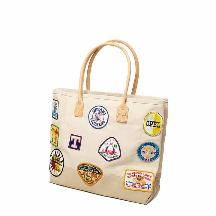 HERITAGE LEATHER CO. - VINTAGE PATCH DAY TOTE - HLC-9212