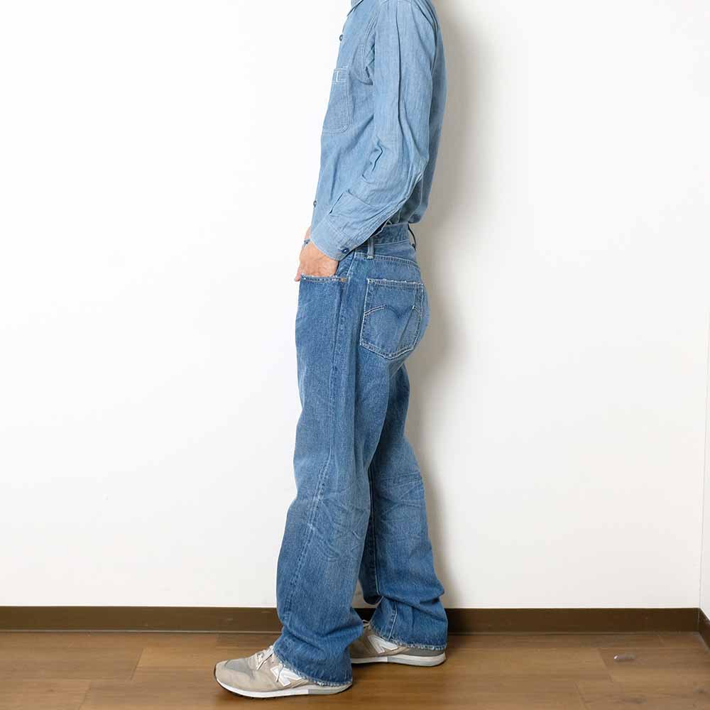 REMI RELIEF - 13oz 1954XX DENIM PT - USED BLUE - RN30389040