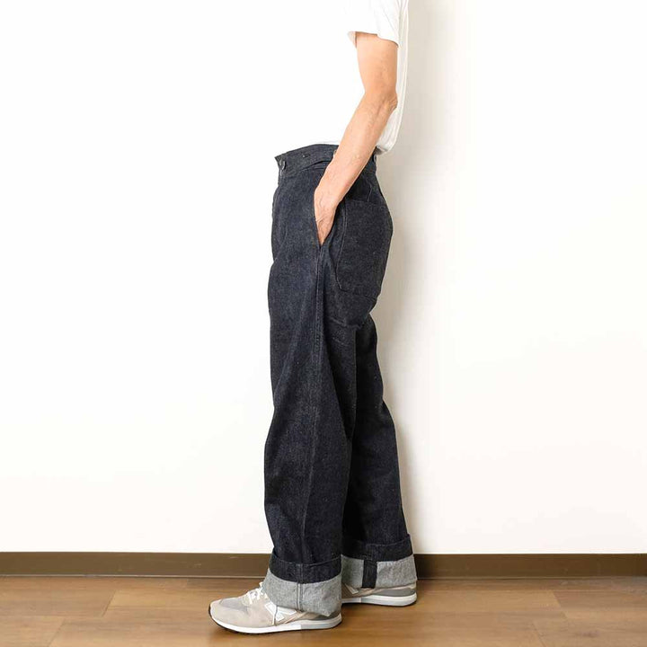 SUGAR CANE - Mister Freedom - NAVAL CLOTHING TAILORS - DIGGERS TROUSERS - 13.5oz.BLUE DENIM - SC42602