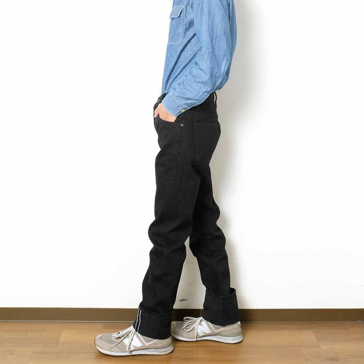Pure Blue Japan Lot.TCD-005-BK 14oz Teacore Black Denim Selvedge Jeans TCD-005-BK