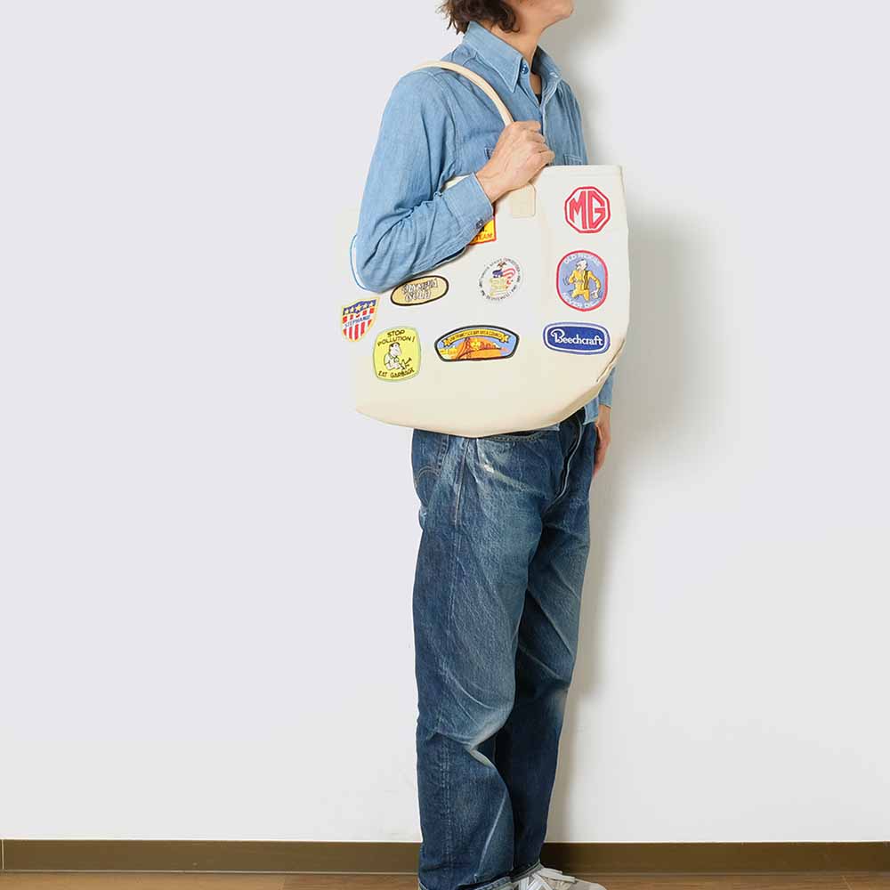 Heritage Leather - VINTAGE PATCH DAY TOTE - HLC-9212