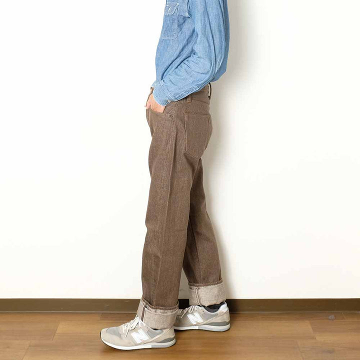 Pure Blue Japan - 14oz. Brown Denim - Regular Straight - BR-14OZ-003
