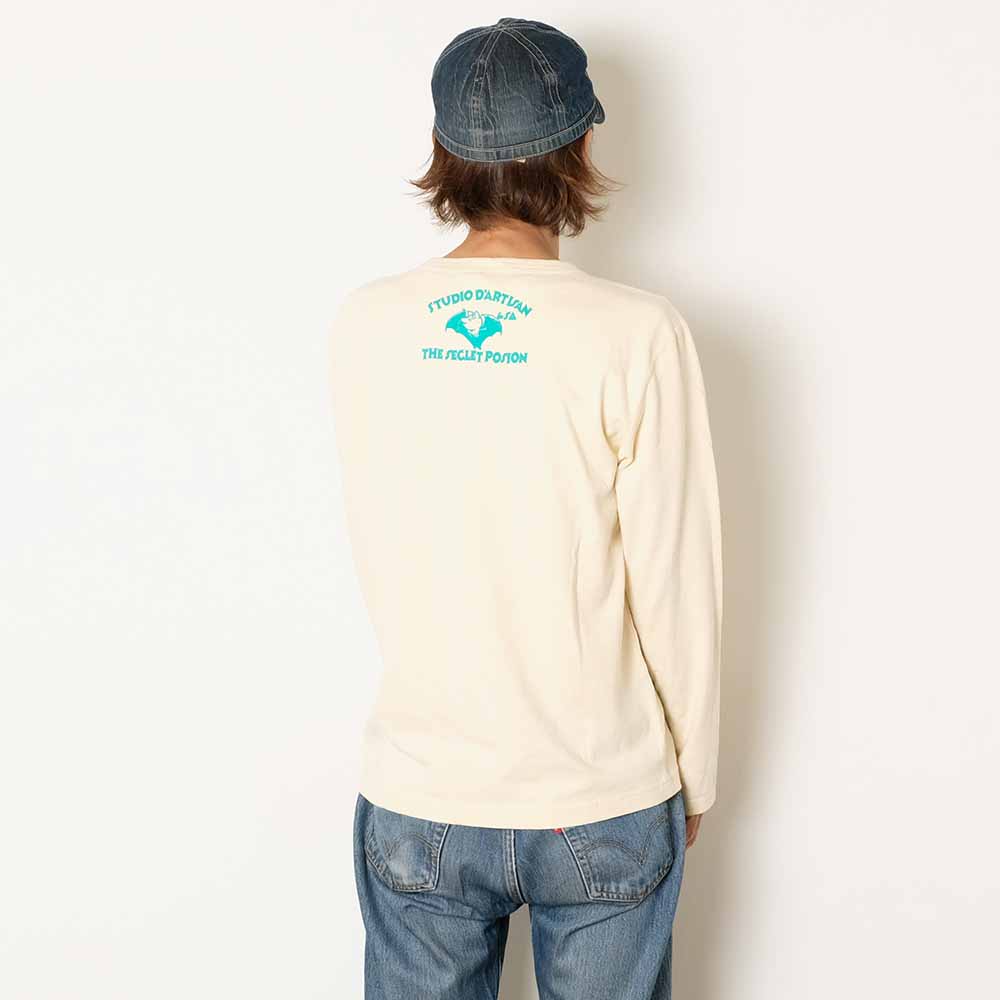 STUDIO D’ARTISAN - PRINT L/S T-SHIRT - THE SECLET POSION - 8195B