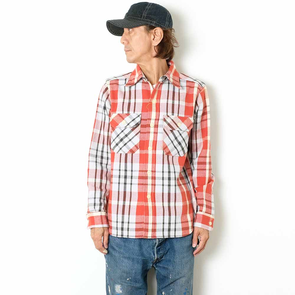 WAREHOUSE - Lot.3104 FLANNEL SHIRTS - C柄 - WH-3104C24