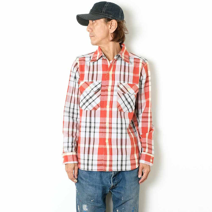 WAREHOUSE - Lot.3104 FLANNEL SHIRTS - C柄 - WH-3104C24