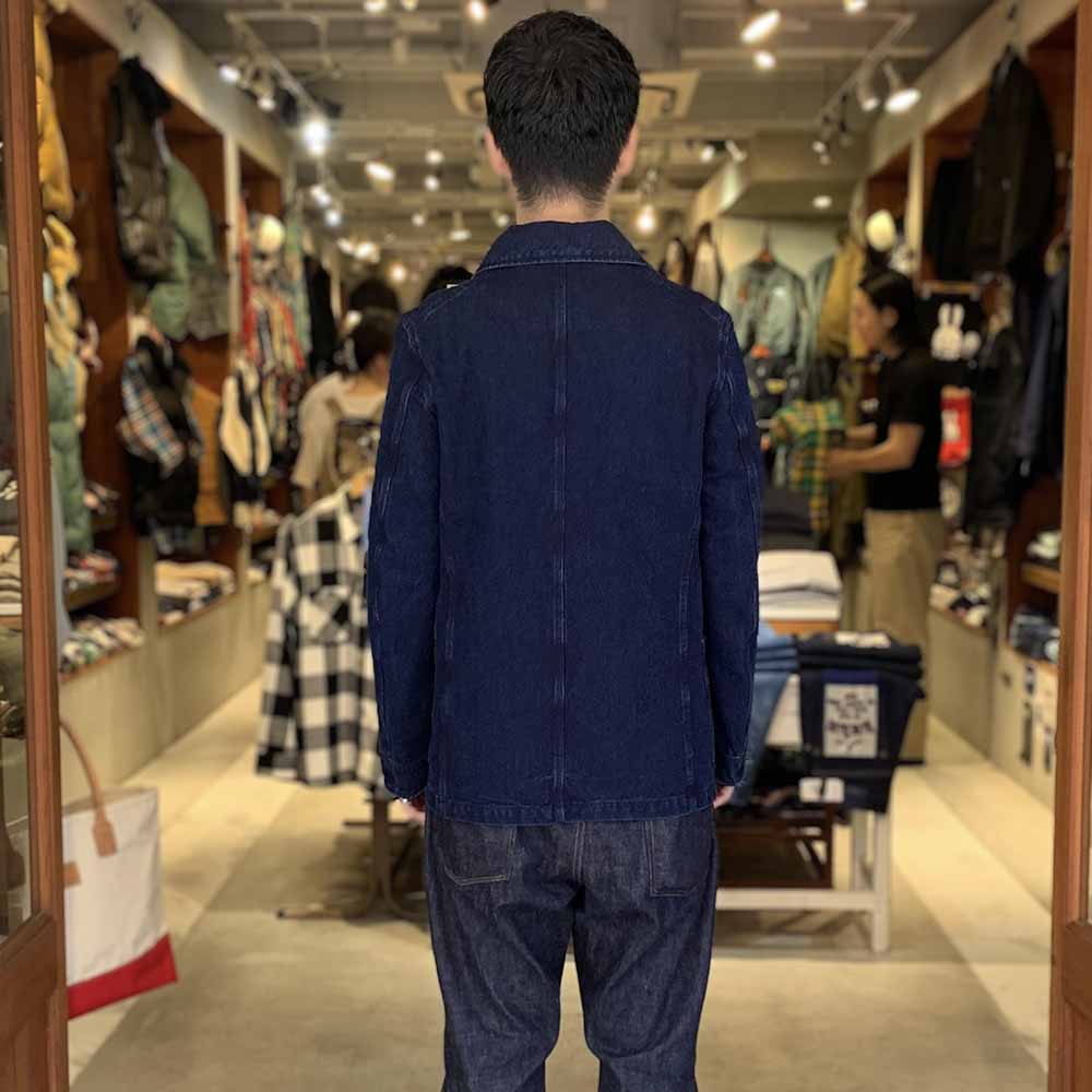 Soundman - Coverall Jacket - Birmingham - Indigo Dyed SASHIKO - M374-655Y