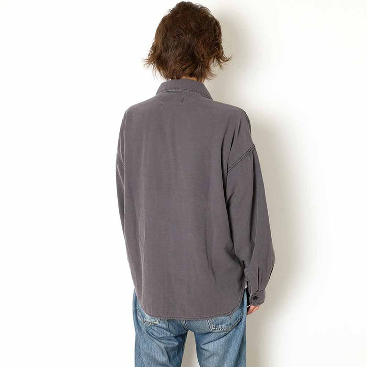 REMI RELIEF - WIDE MILITARY SHIRT - Big Flower Studs - RN2043SDP