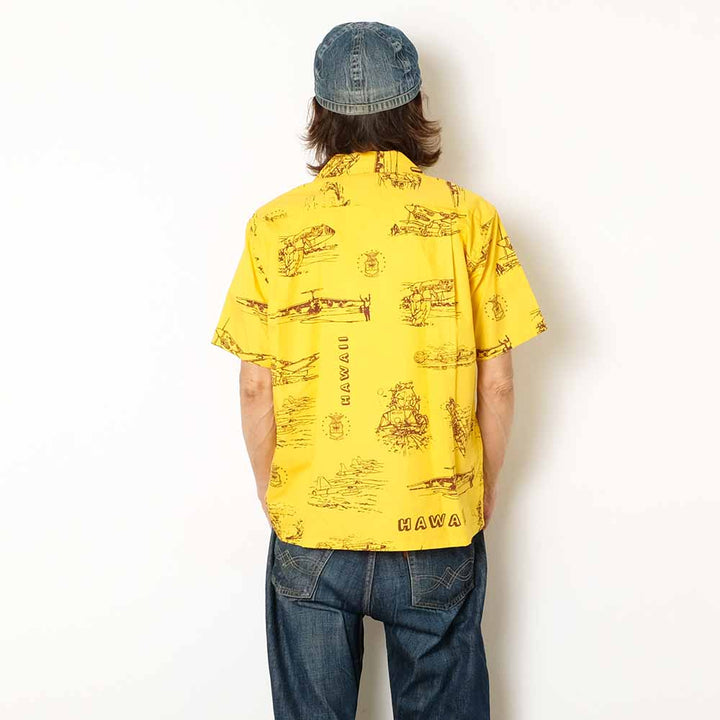 SUN SURF - COTTON BROAD HAWAIIAN SHIRT - ISLAND AVIATION - SS39698