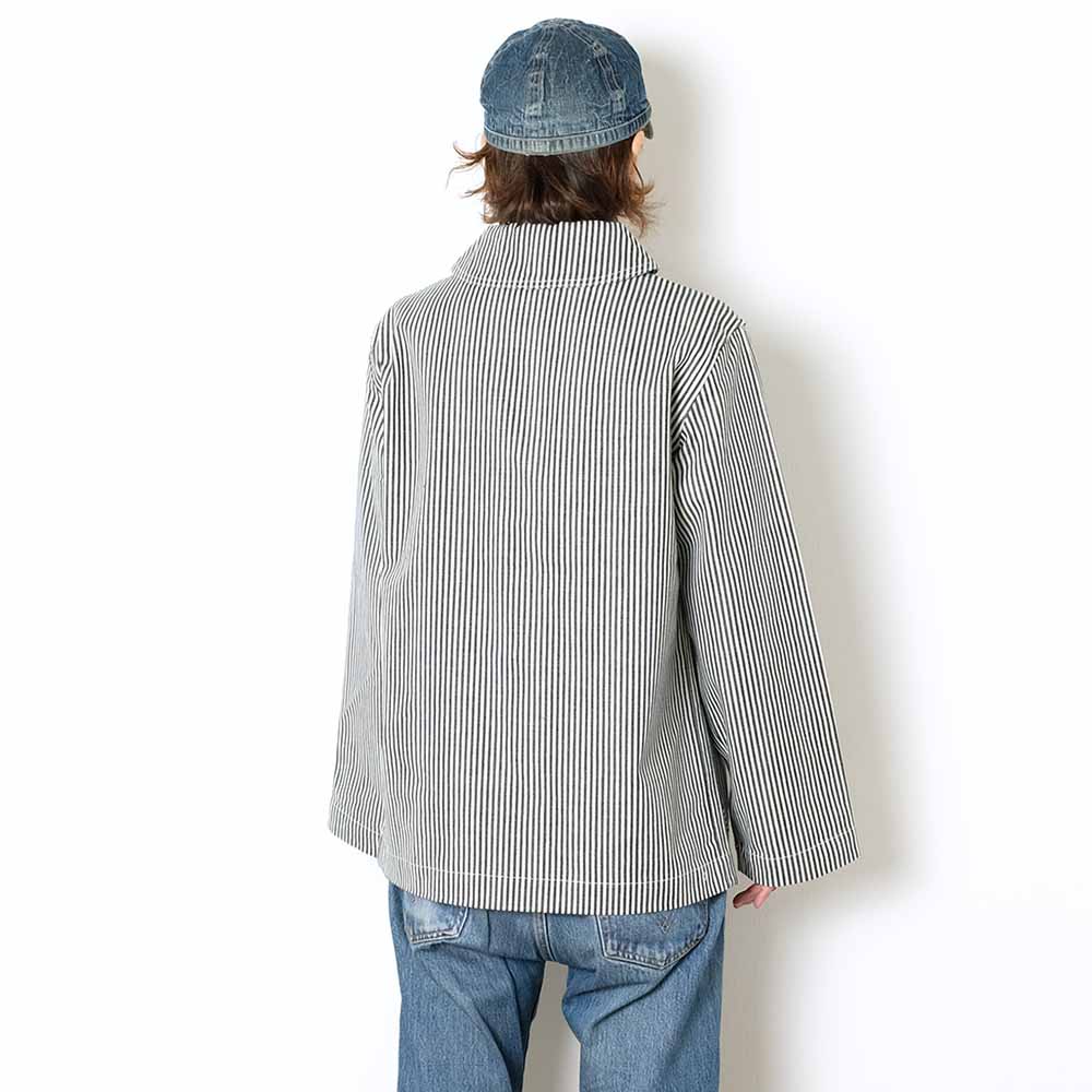 WAREHOUSE - U.S.NAVY SHAWL COLLAR COVERALL - HICKORY - WH-2220