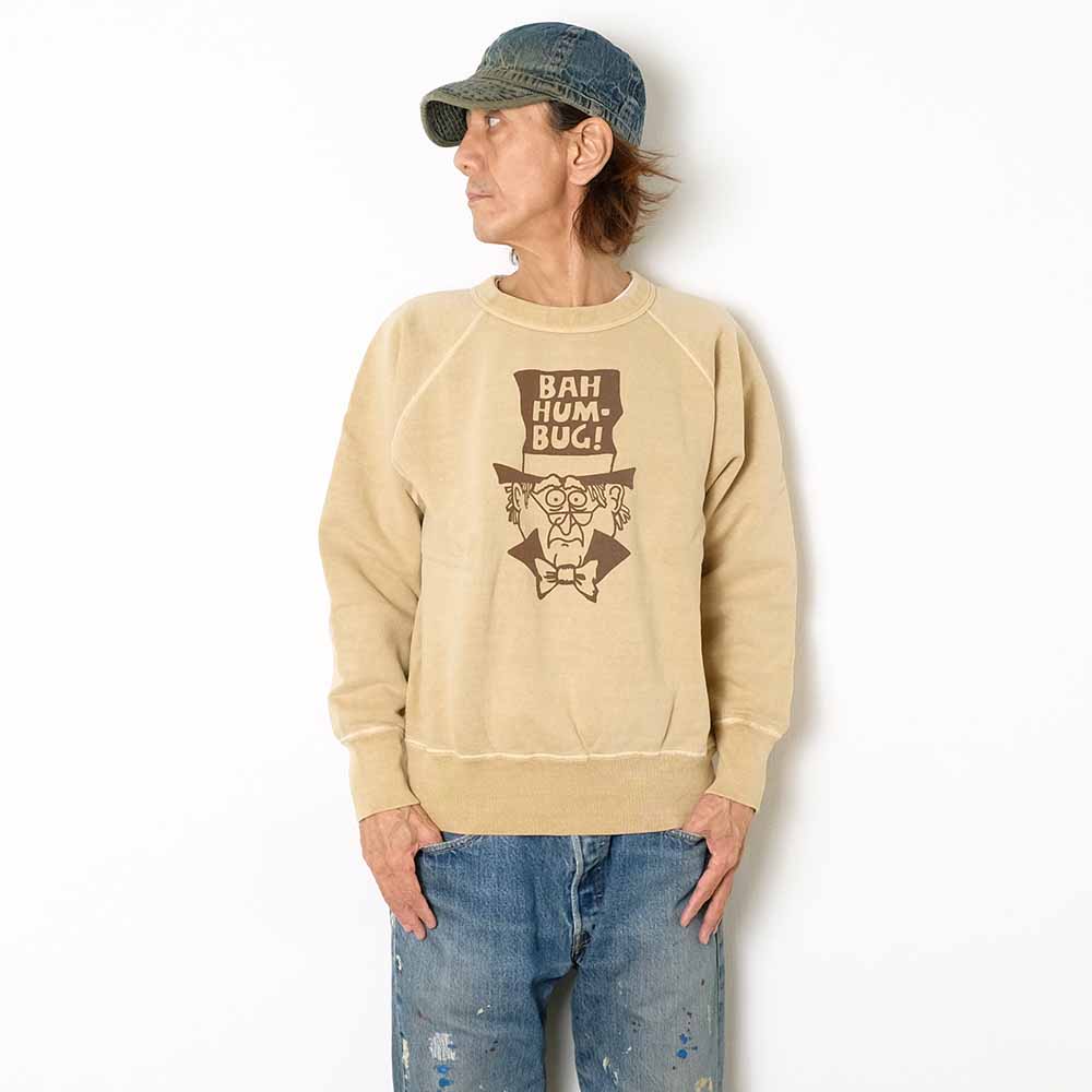 DUBBLE WORKS - RAGLAN CREW SWEAT - BAH HUM-BUG - 83003BAH-25