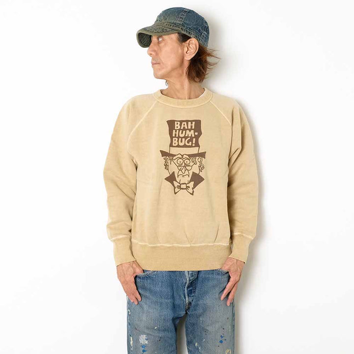 DUBBLE WORKS - RAGLAN CREW SWEAT - BAH HUM-BUG - 83003BAH-25