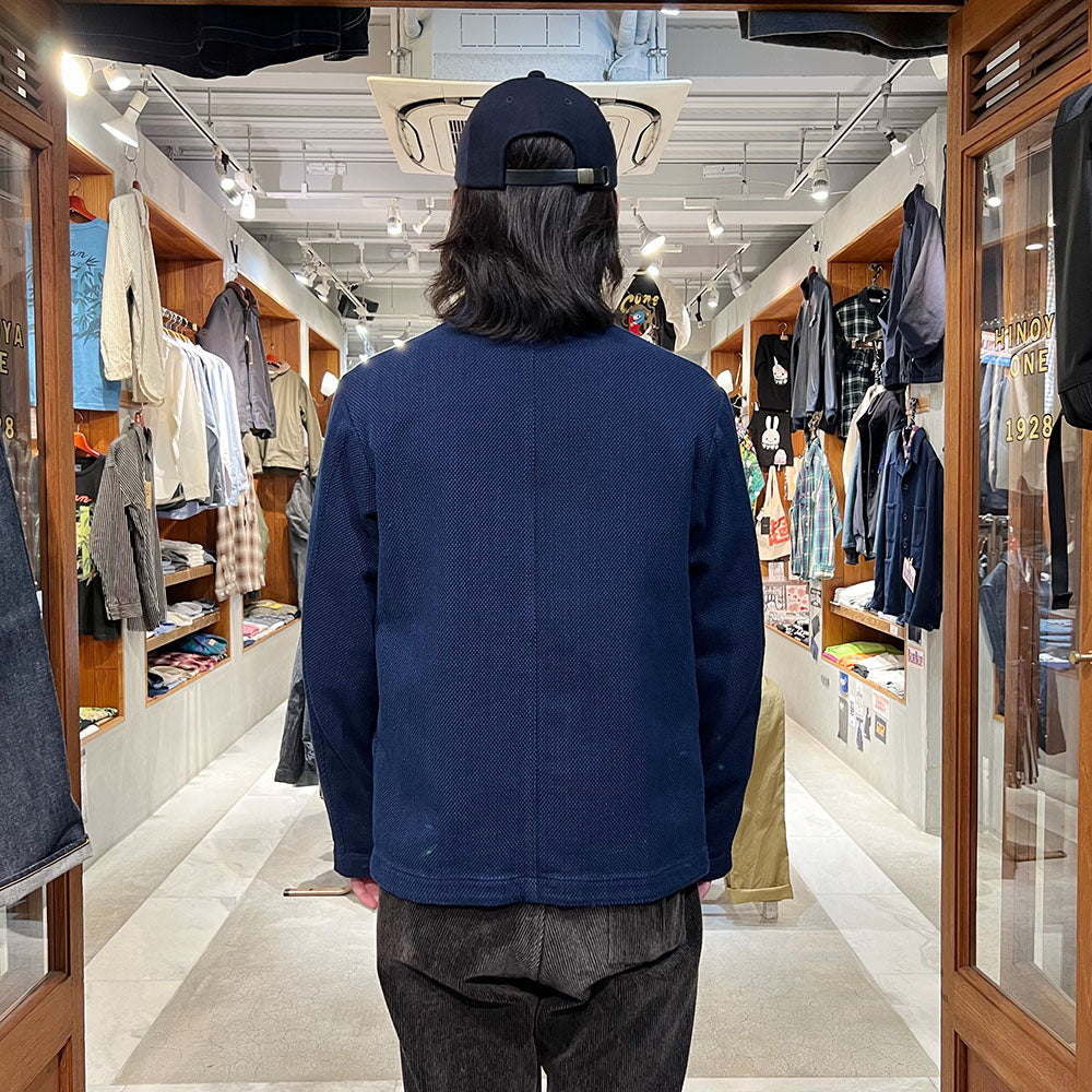 BLUE BLUE JAPAN - Honai(Natural Indigo) Light Sashiko Oriental Jacket - 1007581