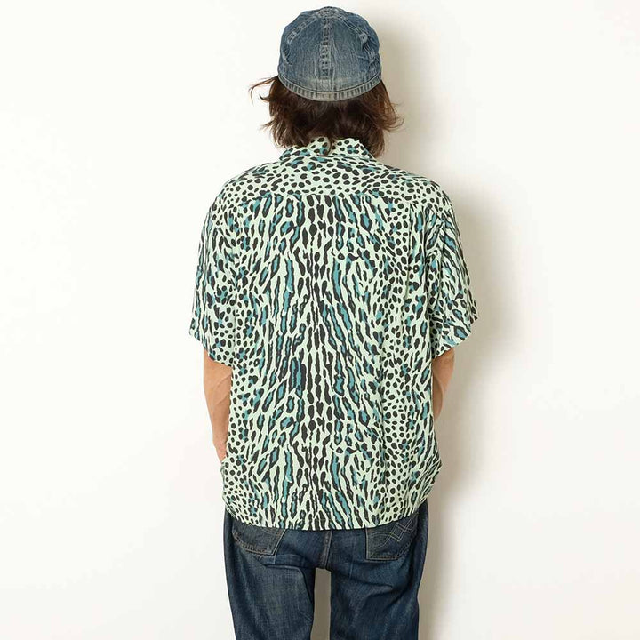 STAR OF HOLLYWOOD - HIGH DENSITY RAYON OPEN SHIRT - OCELOT - SH39708