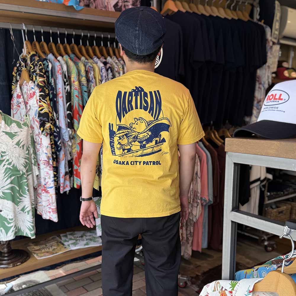 STUDIO D’ARTISAN - USA COTTON T-SHIRT - PATROL - 8180B