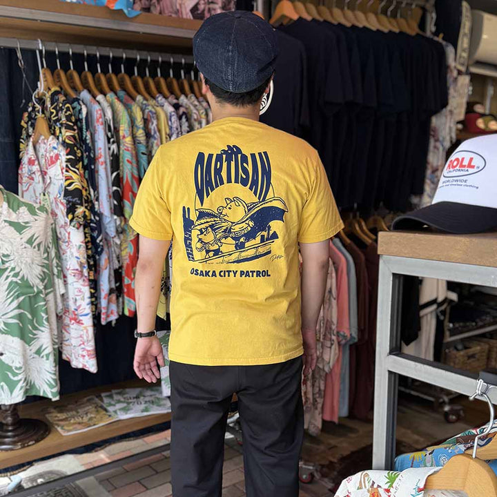 STUDIO D’ARTISAN - USA COTTON T-SHIRT - PATROL - 8180B