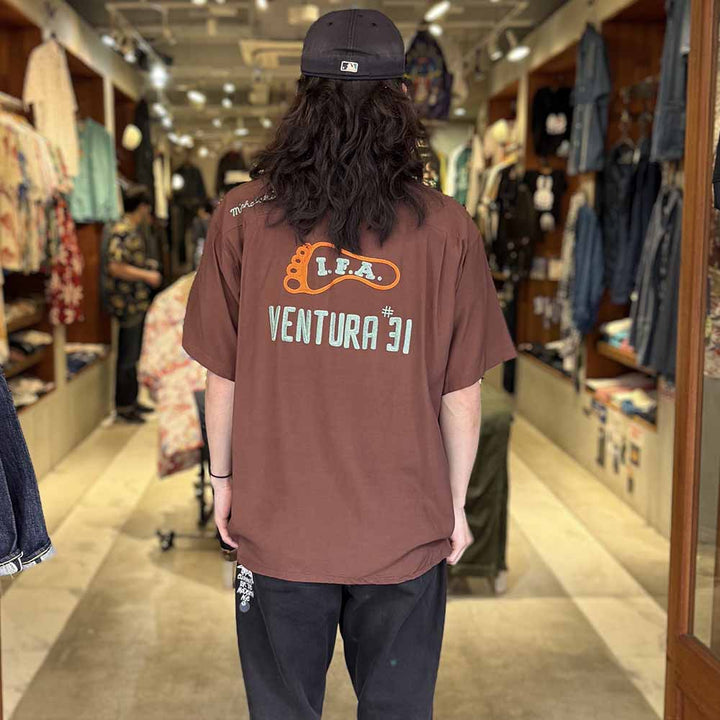 STYLE EYES - PLAIN WEAVE RAYON BOWLING S/S SHIRT - I.FA - SE39457