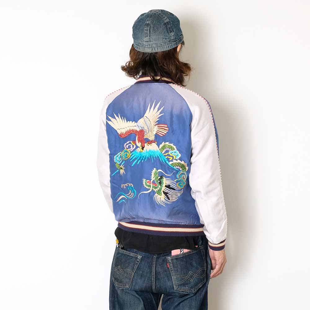 TAILOR TOYO - Acetate Souvenir Jacket - EAGLE ＆ DRAGON x JAPAN MAP - (AGING MODEL) - TT15907-125