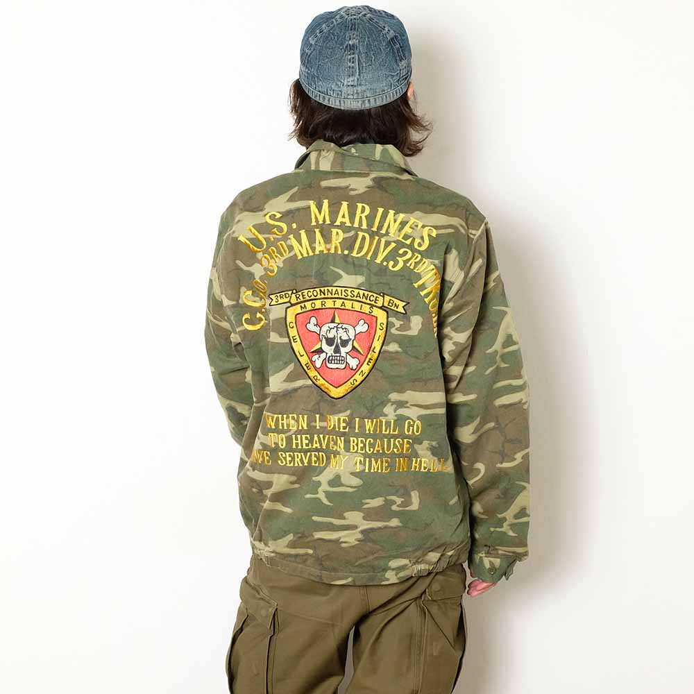 BUZZ RICKSON'S - TOUR JACKET ERDL CAMO - U.S. MARINE CORPS 3rd MAR. DIV. 3rd TKS. BN - BR15889