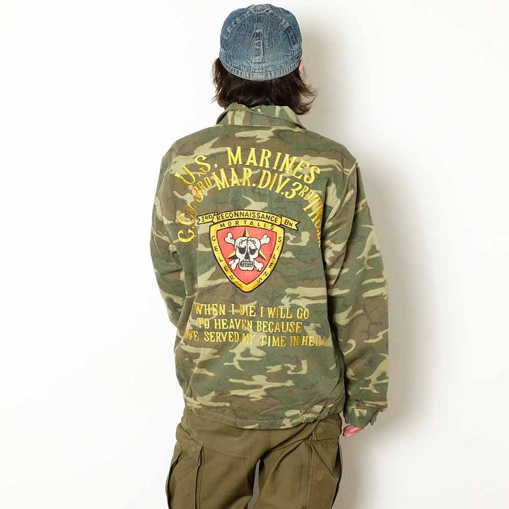 BUZZ RICKSON'S - TOUR JACKET ERDL CAMO - U.S. MARINE CORPS 3rd MAR. DIV. 3rd TKS. BN - BR15889