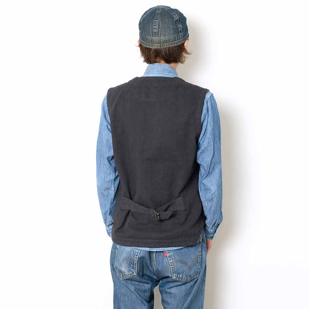 Soundman - Working Waist Coat - Marcy - Sashiko Style Dobby - M376-454Y