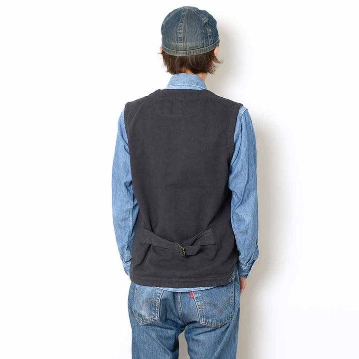 Soundman - Working Waist Coat - Marcy - Sashiko Style Dobby - M376-454Y