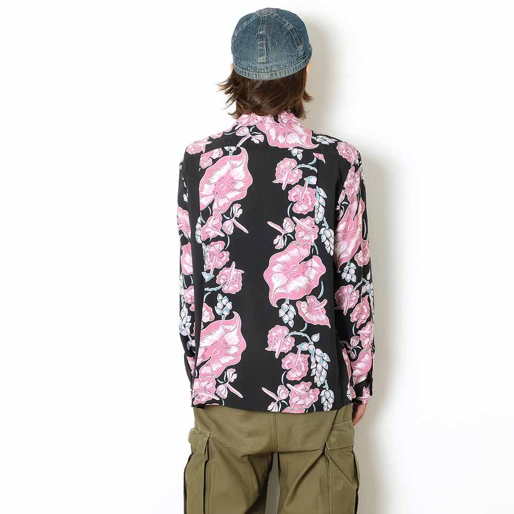 SUN SURF - STORE LIMITED - L/S RAYON HAWAIIAN SHIRT - ISLAND FLOWER CHAIN - SS39425LS