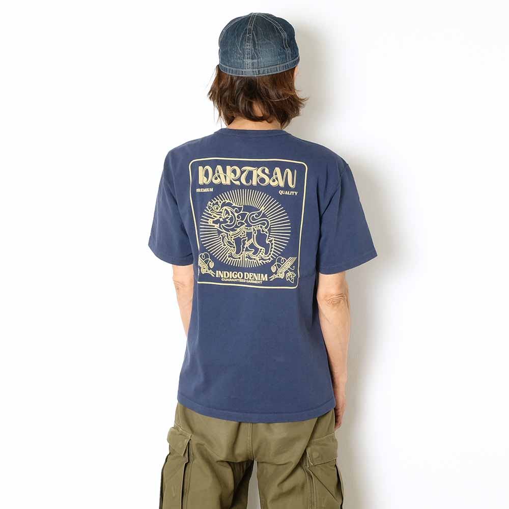 STUDIO D’ARTISAN - TSURI-AMI PRINT TEE - Kirin Buta - 8179A