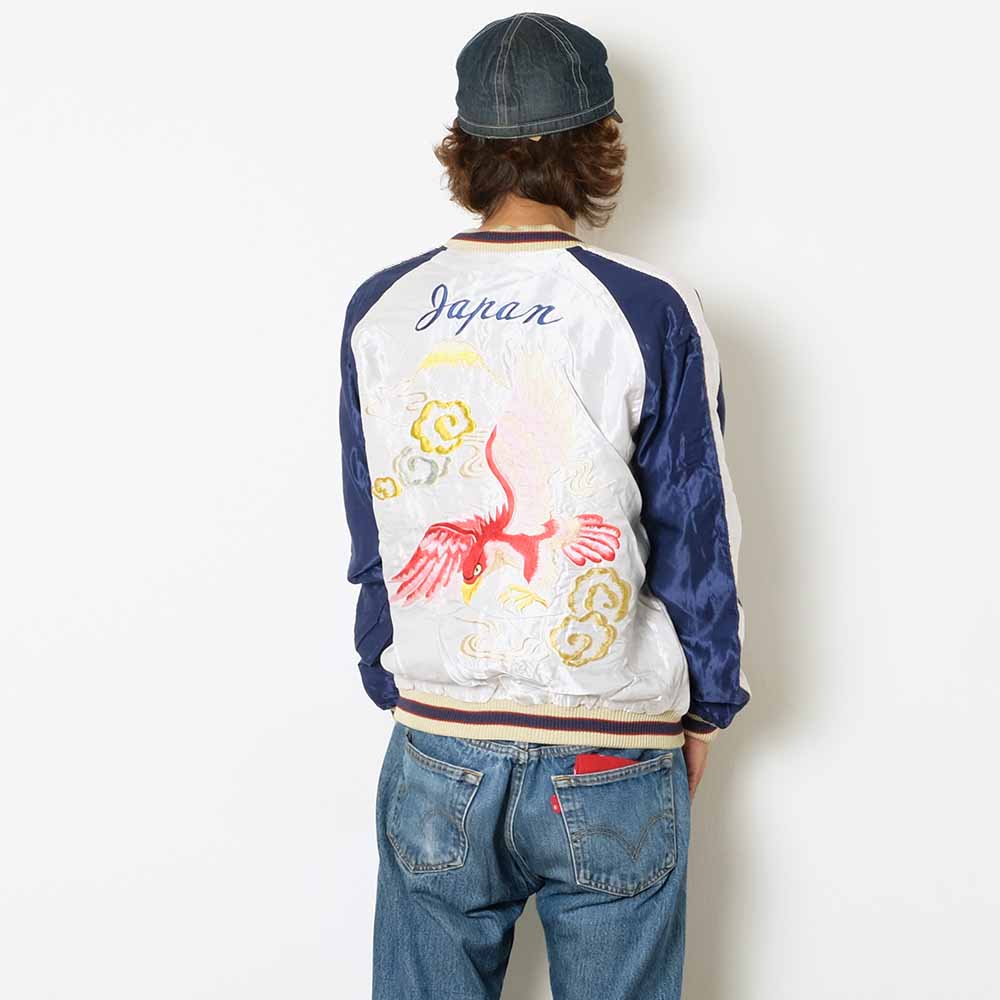 TAILOR TOYO - Acetate Souvenir Jacket - RED EAGLE x TIGER HEAD - TT15542-190