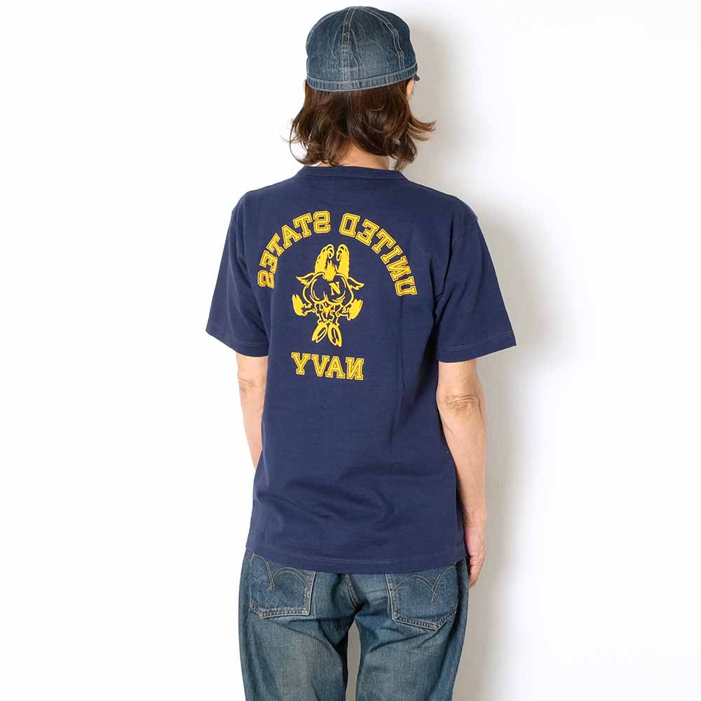 BUZZ RICKSON'S - SLUB YARN T-SHIRT - UNITED STATES NAVY - BR79566