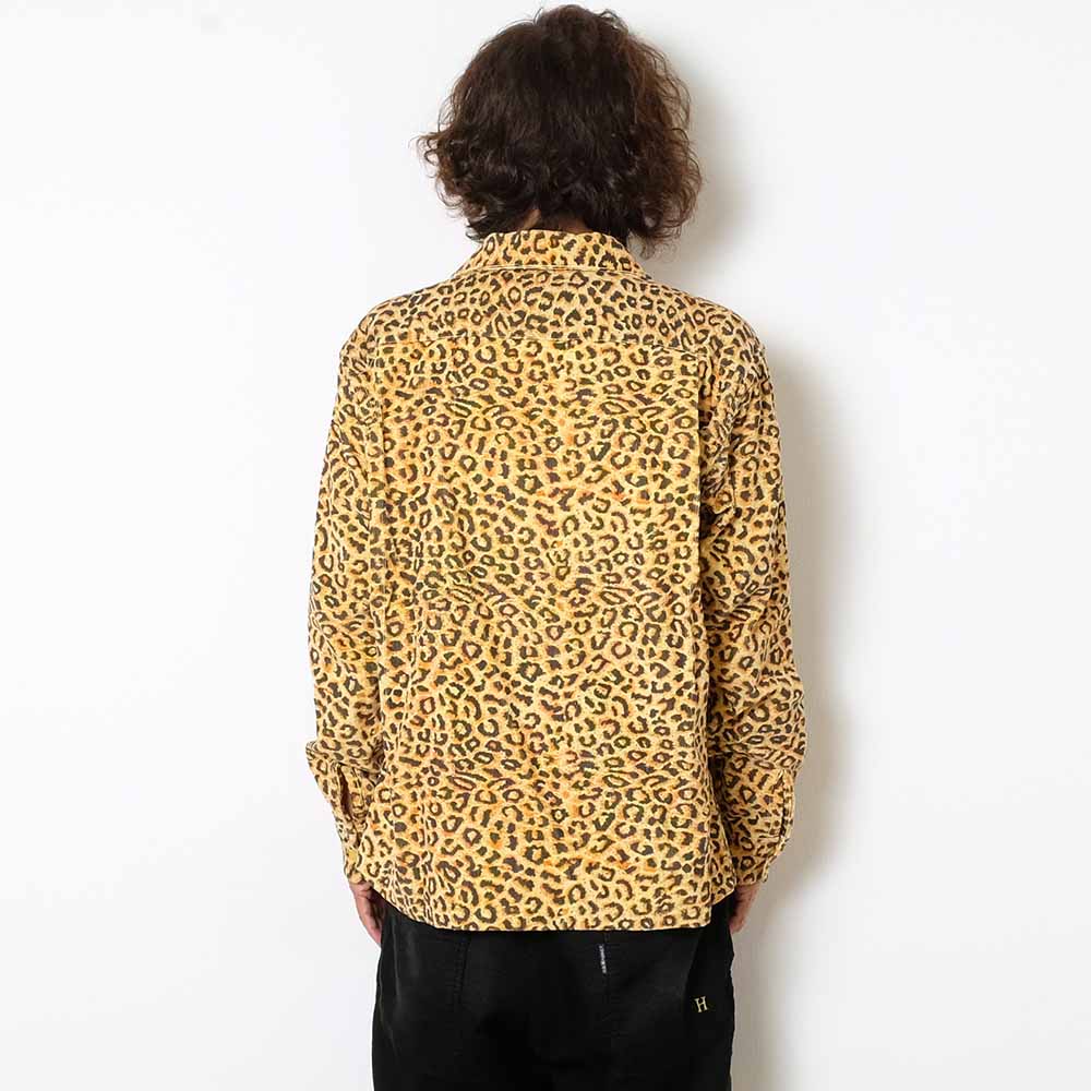 STYLE EYES - Late 1950s Style Corduroy Sports Shirt - LEOPARD - SE29173