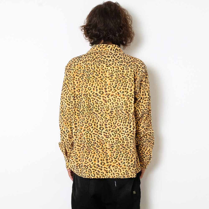 STYLE EYES - Late 1950s Style Corduroy Sports Shirt - LEOPARD - SE29173
