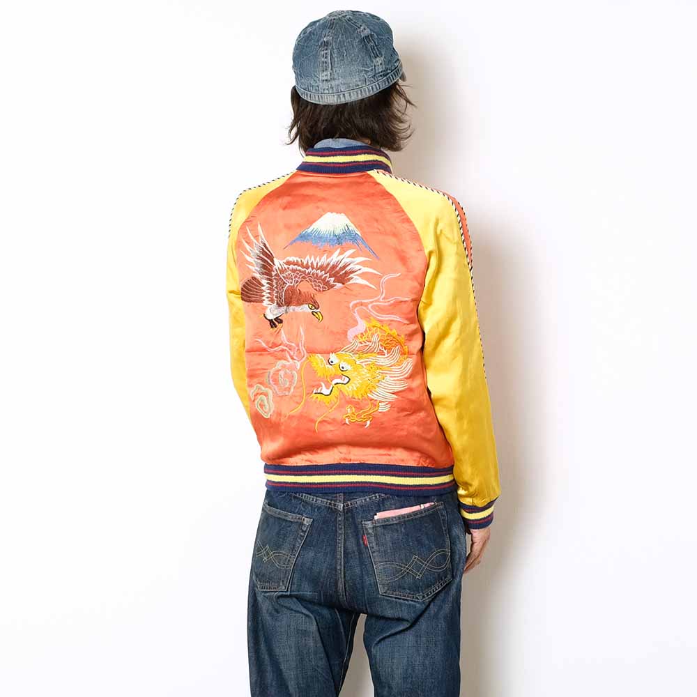 TAILOR TOYO - Acetate Souvenir Jacket - KOSHO ＆ CO. - Special Edition - EAGLE ＆ DRAGON × JAPAN MAP - TT15911-159