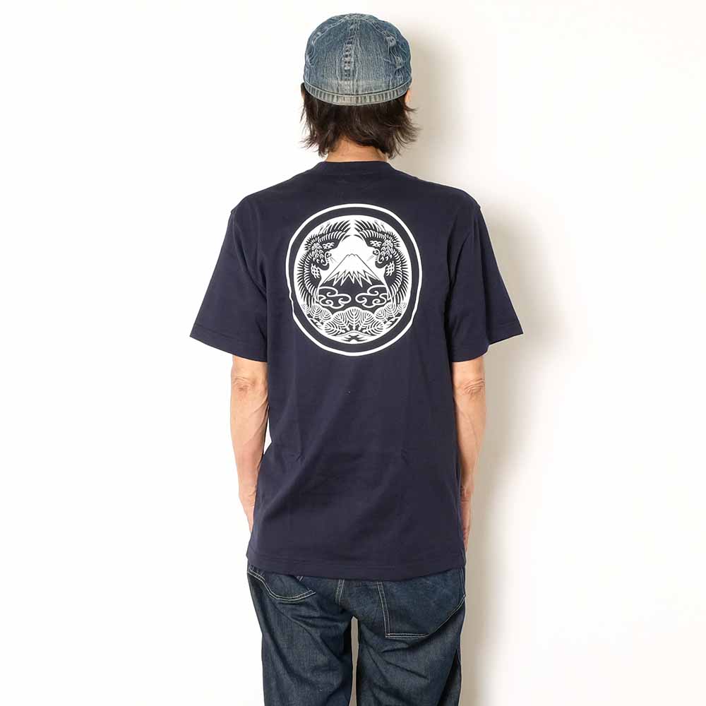 麿紋 - S/S T-SHIRT - 冨士に鶴松 - TRMA-M